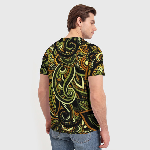 Мужская футболка 3D Flower Pattern - фото 4