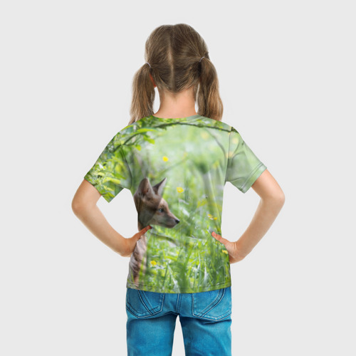 Детская футболка 3D Лисенок, цвет 3D печать - фото 6