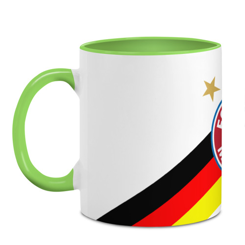 Кружка с полной запечаткой ФК Бавария, цвет белый + светло-зеленый - фото 2
