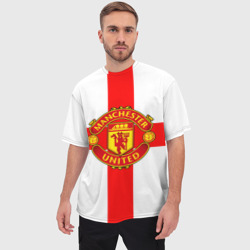 Мужская футболка oversize 3D Manchester united - фото 2