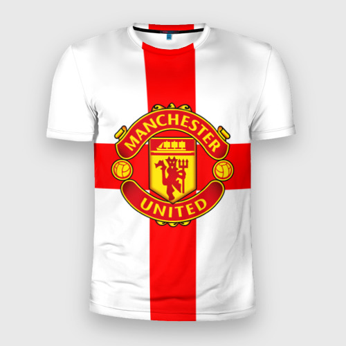 Мужская футболка 3D Slim Manchester united, цвет 3D печать