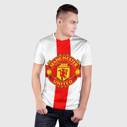 Мужская футболка 3D Slim Manchester united - фото 3