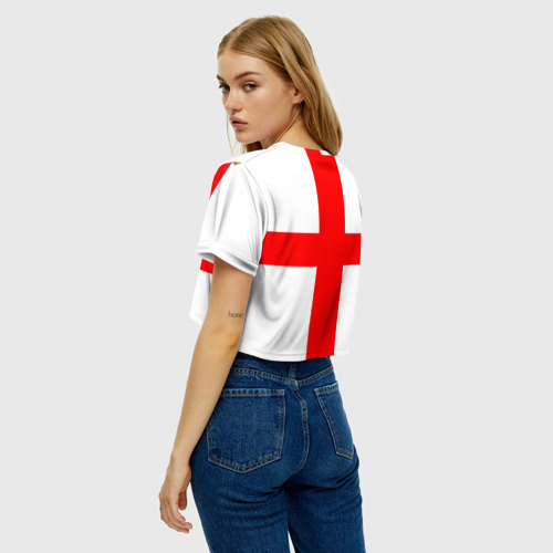 Женская футболка Crop-top 3D Manchester united, цвет 3D печать - фото 5