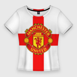 Женская футболка 3D Slim Manchester united