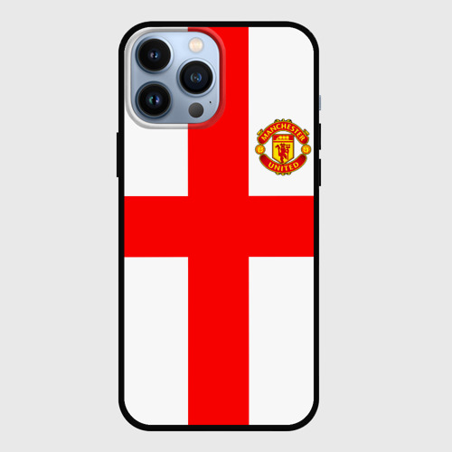 Чехол для iPhone 13 Pro Max с принтом Manchester united, вид спереди #2