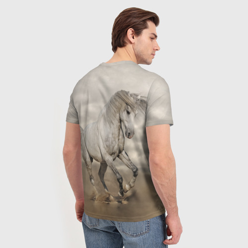 Мужская футболка 3D Жеребец, цвет 3D печать - фото 4