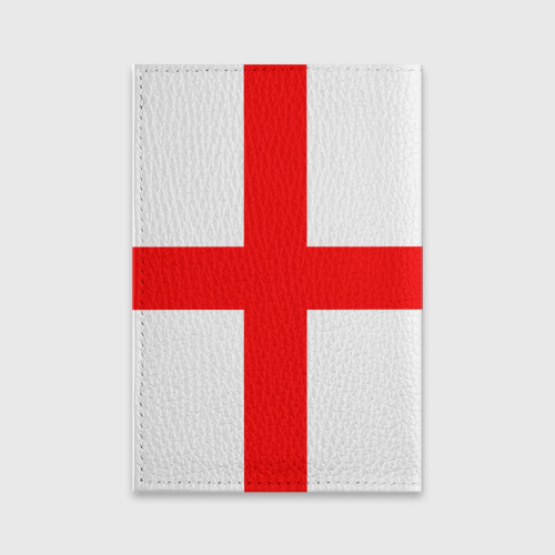 Обложка для паспорта матовая кожа Сборная Англии, цвет красный - фото 2