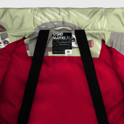 Женская зимняя куртка Oversize Ленивец, цвет красный - фото 7