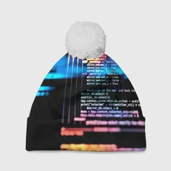 Шапка 3D c помпоном Programming