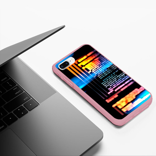 Чехол для iPhone 7Plus/8 Plus матовый Programming, цвет баблгам - фото 5