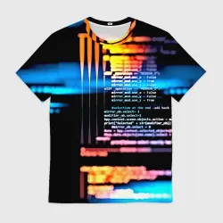 Мужская футболка 3D Programming