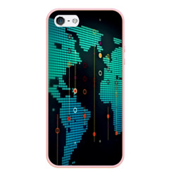 Чехол для iPhone 5/5S матовый Digital world