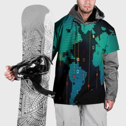 Накидка на куртку 3D Digital world