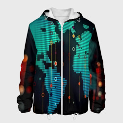 Мужская куртка 3D Digital world