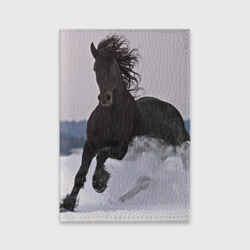 Обложка для паспорта матовая кожа Грациозный конь