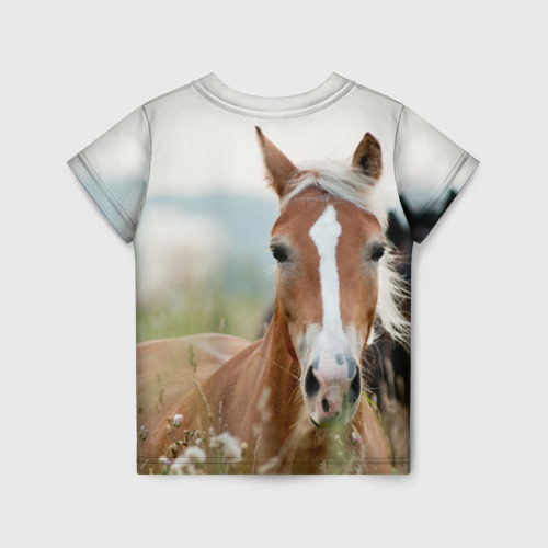Детская футболка 3D Лошадь, цвет 3D печать - фото 2