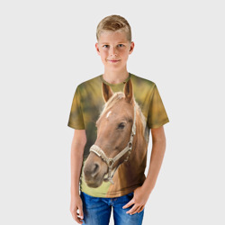 Детская футболка 3D Лошадь - фото 2