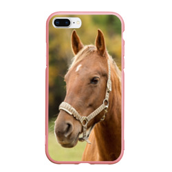 Чехол для iPhone 7Plus/8 Plus матовый Лошадь