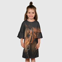 Детское платье 3D Красивая конская грива - фото 2