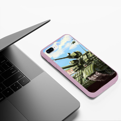 Чехол для iPhone 7Plus/8 Plus матовый Защитники, цвет розовый - фото 5