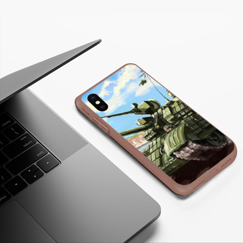 Чехол для iPhone XS Max матовый Защитники, цвет коричневый - фото 5