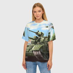 Женская футболка oversize 3D Защитники - фото 2