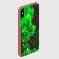 Чехол для iPhone XS Max матовый Зелёная ель - фото 2