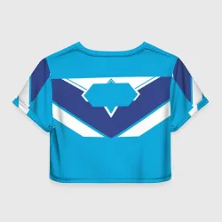 Женская футболка Crop-top 3D Молоко сгущеное - фото 2