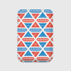 Картхолдер Magsafe магнитный Молоко пастеризованное в треугольнике паттерн