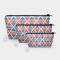 Косметичка 3D Молоко пастеризованное в треугольнике паттерн - фото 2