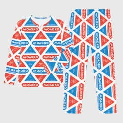 Мужской костюм для дома 3D Молоко пастеризованное в треугольнике паттерн