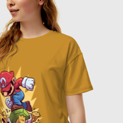 Женская футболка хлопок Oversize Марио - фото 2
