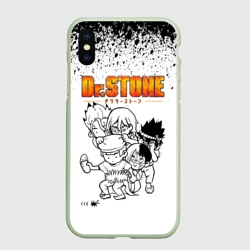 Чехол для iPhone XS Max матовый Доктор Стоун персонажи