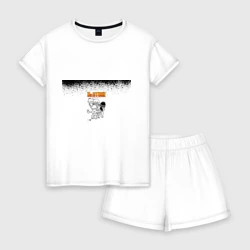 Женская пижама с шортиками хлопок Доктор Стоун персонажи