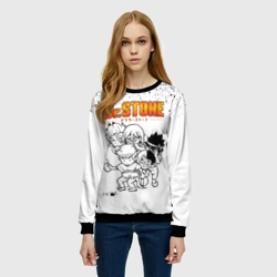 Женский свитшот 3D Доктор Стоун персонажи - фото 2