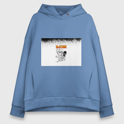 Женское худи Oversize хлопок Доктор Стоун персонажи