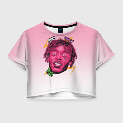 Женская футболка Crop-top 3D Lil Uzi Vert, цвет 3D печать