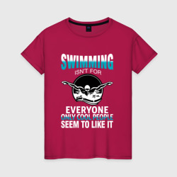 Женская футболка хлопок Swimming