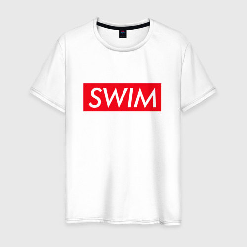 Мужская футболка хлопок swim, цвет белый