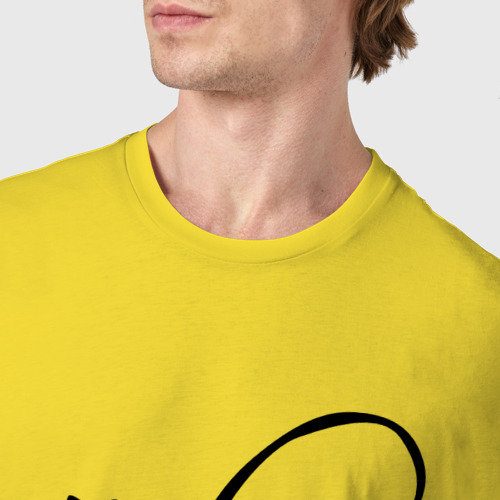 Мужская футболка хлопок Swim, цвет желтый - фото 6