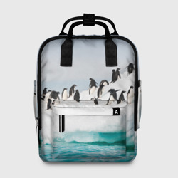 Женский рюкзак 3D Пингвины на айсберге