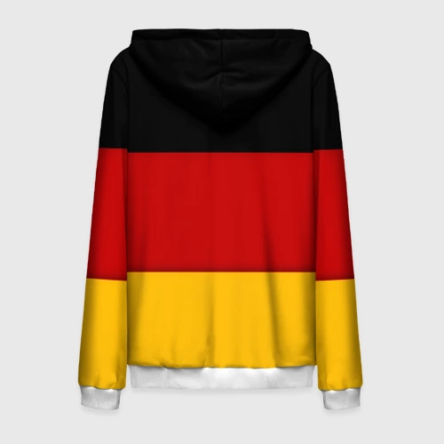 Мужская толстовка 3D на молнии с принтом Германия, вид сзади #1