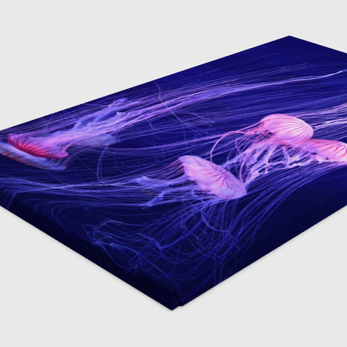 Холст прямоугольный Розовые медузы, цвет 3D печать - фото 4