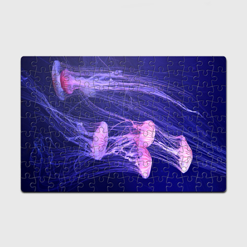 Головоломка Пазл магнитный 126 элементов Розовые медузы