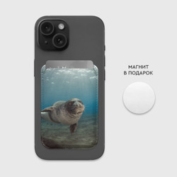 Картхолдер Magsafe магнитный Тюлень под водой - фото 2