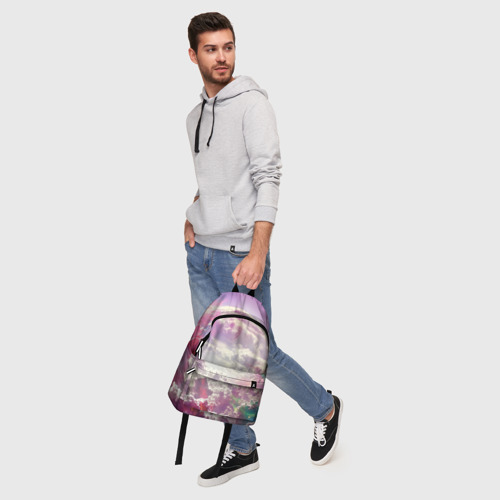 Рюкзак 3D с принтом Розовые облака, фото #5
