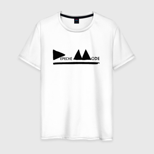 Мужская футболка хлопок Depeche mode (black), цвет белый