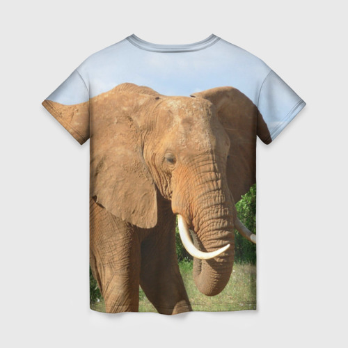 Женская футболка 3D Слон, цвет 3D печать - фото 2