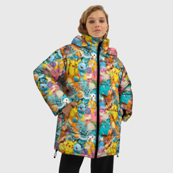 Женская зимняя куртка Oversize Покемоны - фото 2