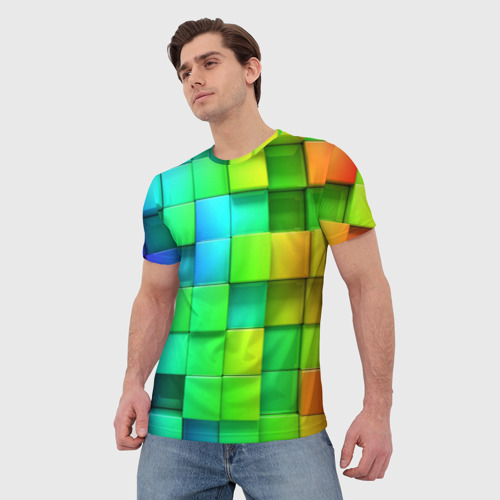 Мужская футболка 3D Пазлы, цвет 3D печать - фото 3